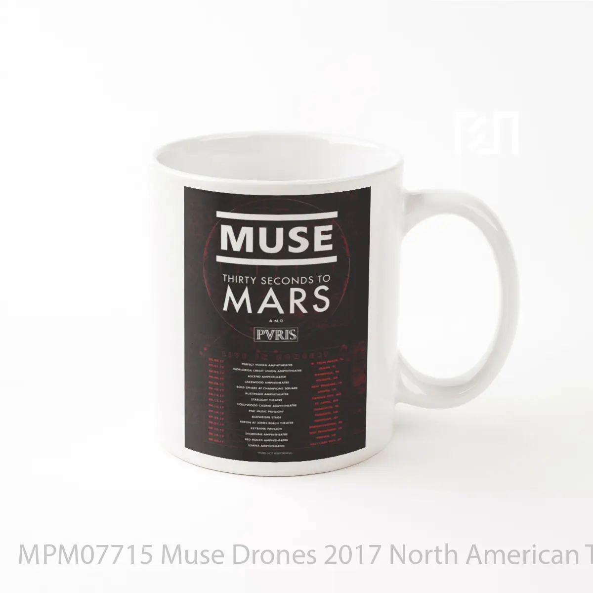Mug Muse Drones 2017 North American Tour Print MPM07715