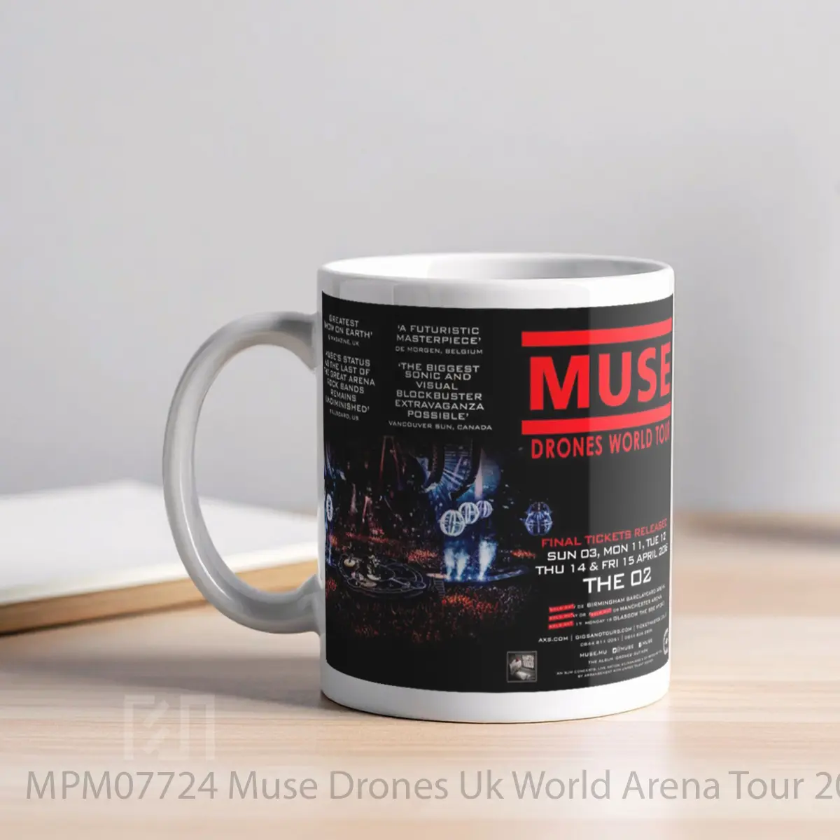 Mug Muse Drones Uk World Arena Tour 2016 MPM07724 - All-side / Desain