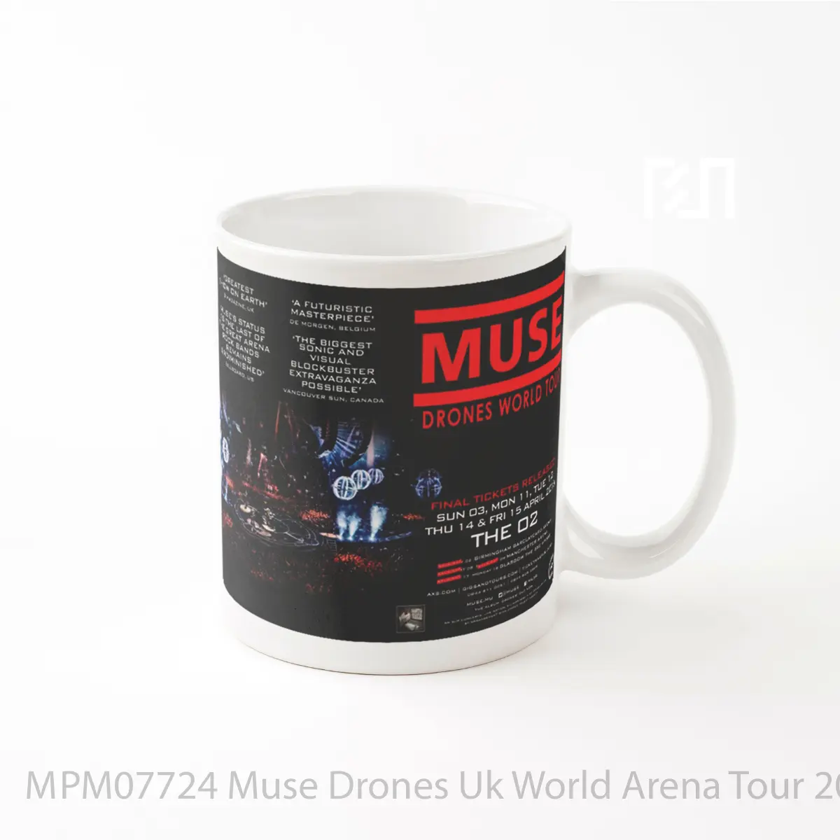 Mug Muse Drones Uk World Arena Tour 2016 MPM07724