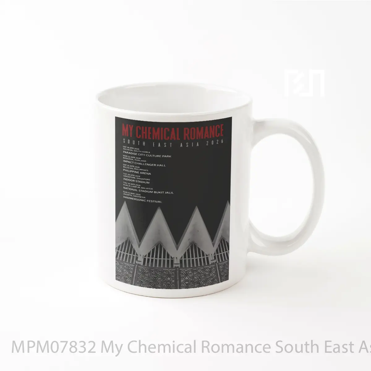 Mug My Chemical Romance South East Asia 2026 Tour Post MPM07832