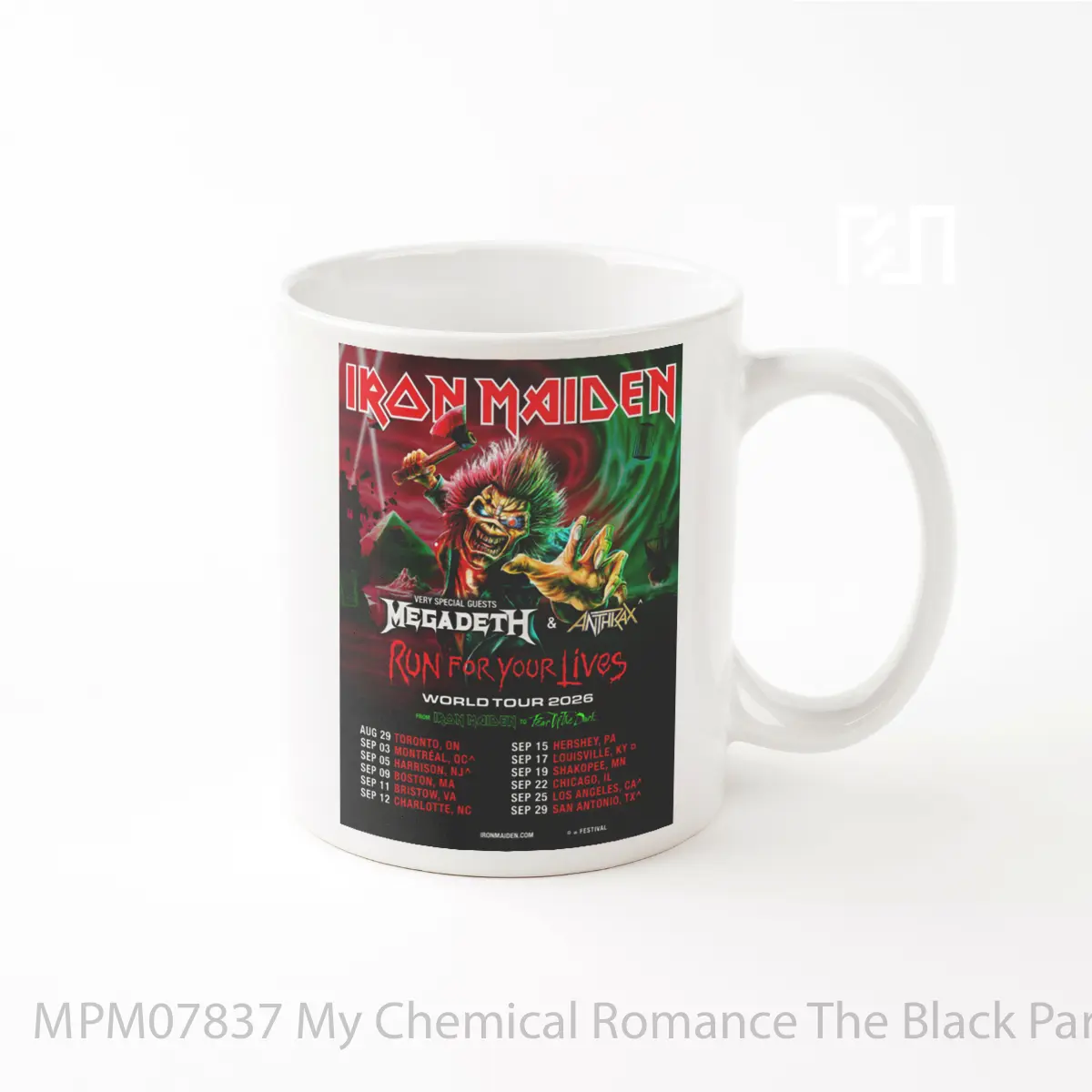 Mug My Chemical Romance The Black Parade 2026 Tour Liverpool MPM07837