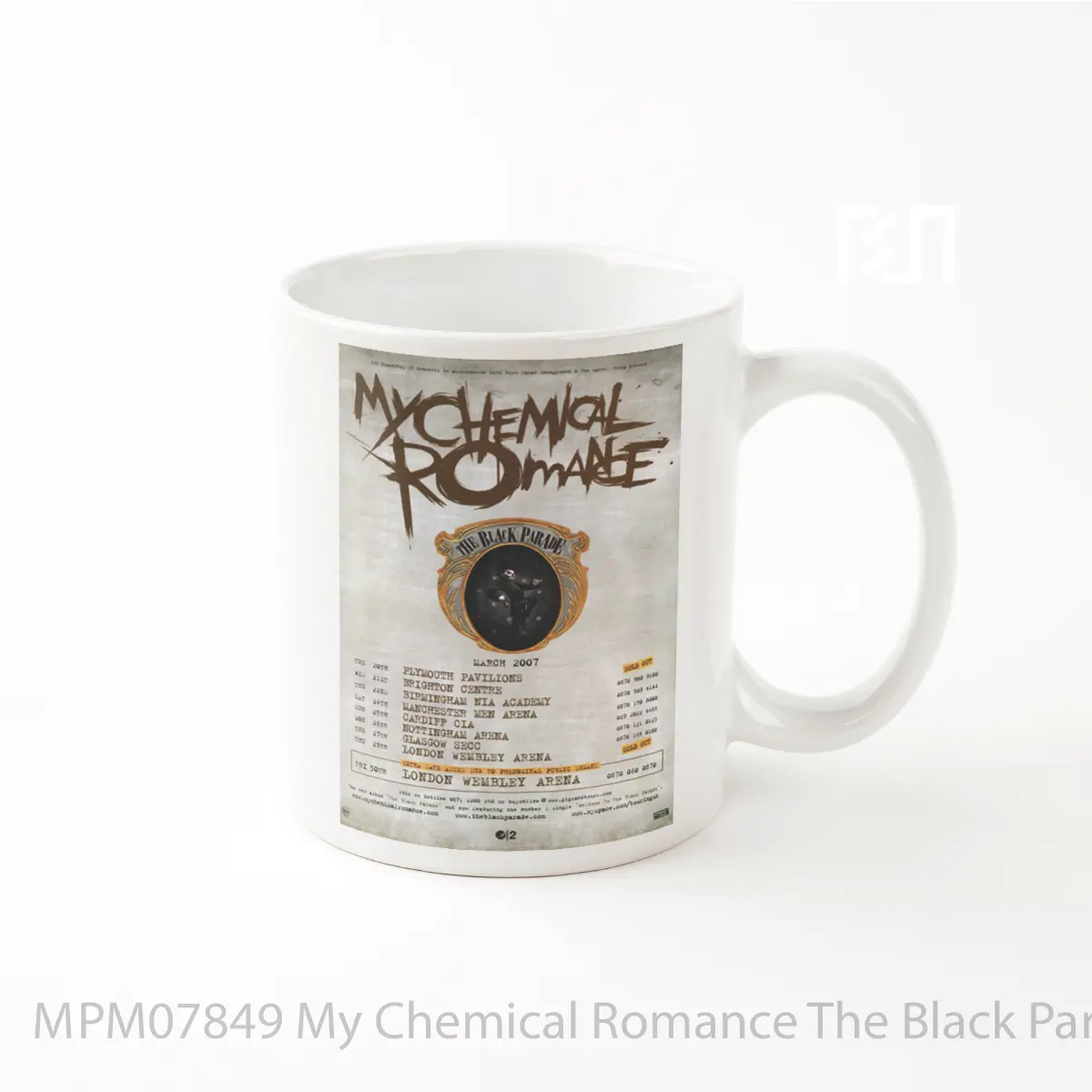 Mug My Chemical Romance The Black Parade Uk Tour 2007 MPM07849