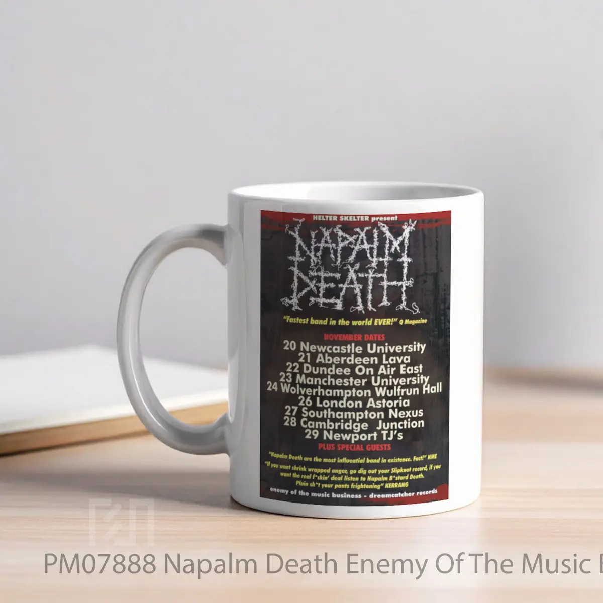 Mug Napalm Death Enemy Of The Music Business 2000 Uk T MPM07888 - All-side / Desain