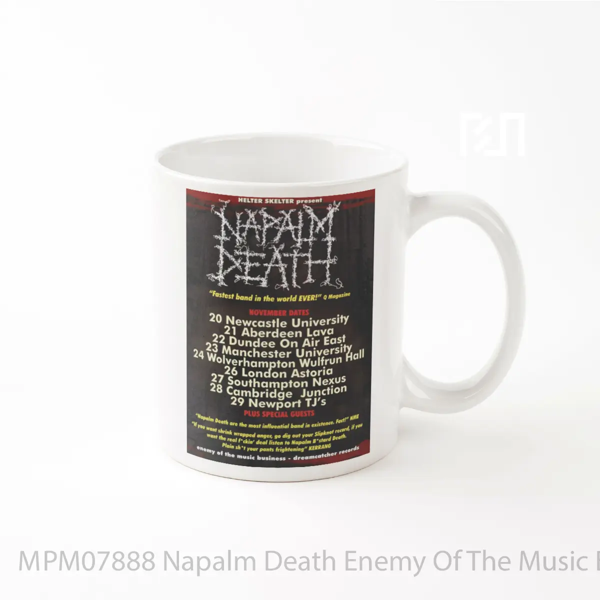 Mug Napalm Death Enemy Of The Music Business 2000 Uk T MPM07888