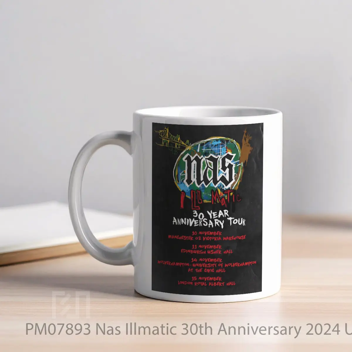 Mug Nas Illmatic 30th Anniversary 2024 Uk Tour MPM07893 - All-side / Desain
