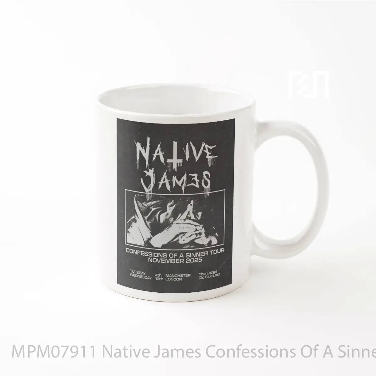 Mug Native James Confessions Of A Sinner 2025 Uk Tour MPM07911