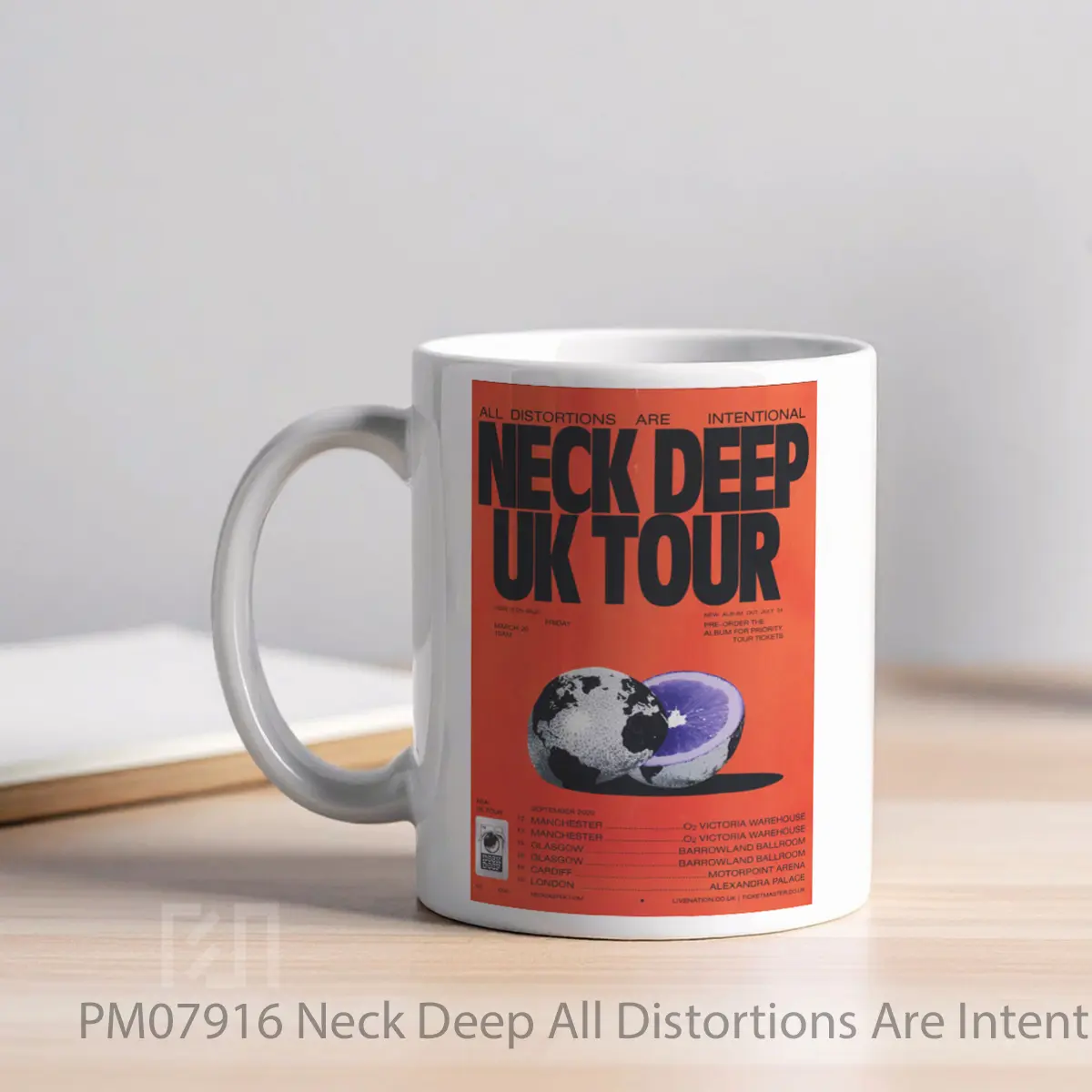Mug Neck Deep All Distortions Are Intentional 2020 Uk Tour MPM07916 - All-side / Desain