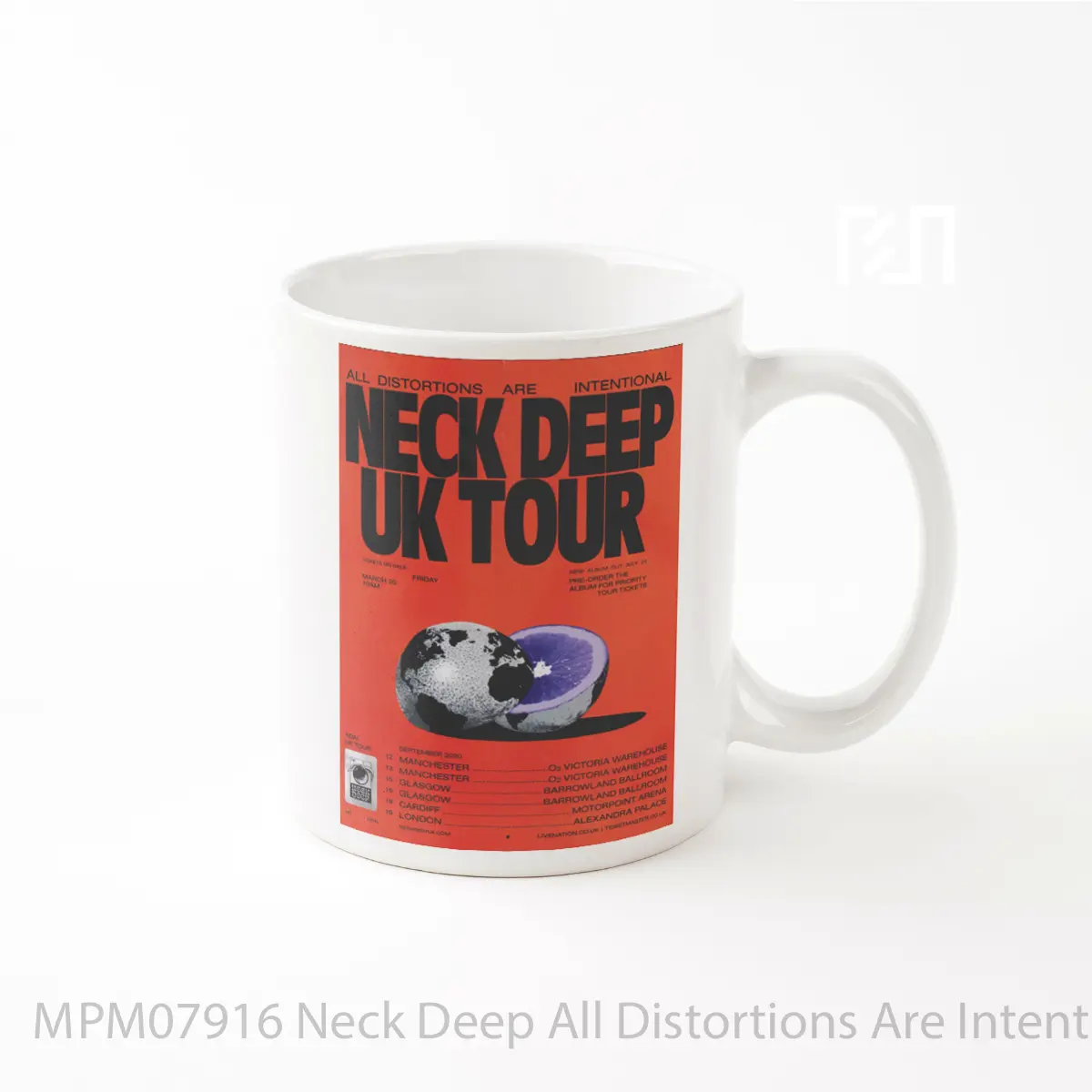 Mug Neck Deep All Distortions Are Intentional 2020 Uk Tour MPM07916