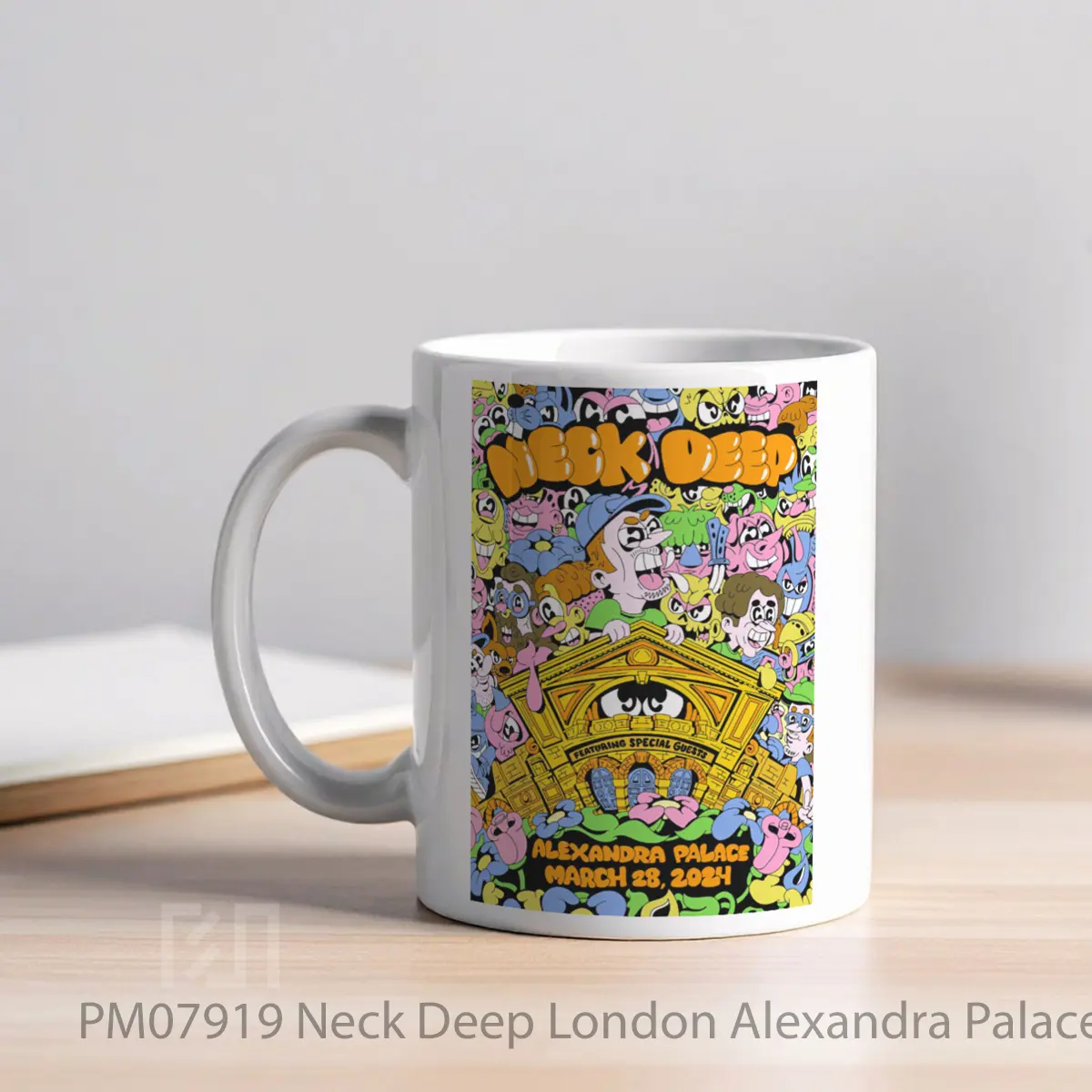 Mug Neck Deep London Alexandra Palace March 2024 MPM07919 - All-side / Desain