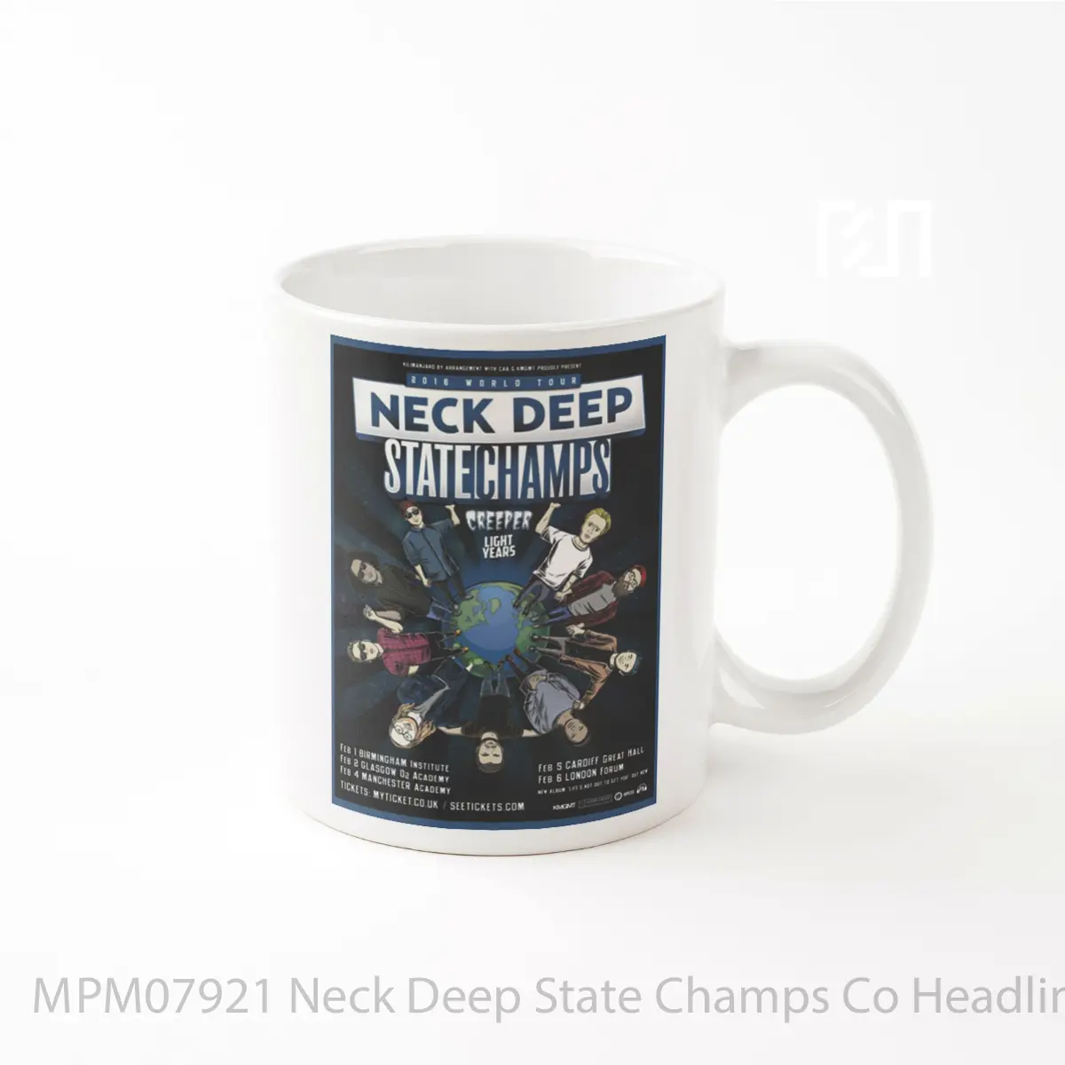 Mug Neck Deep State Champs Co Headlining 2016 World MPM07921
