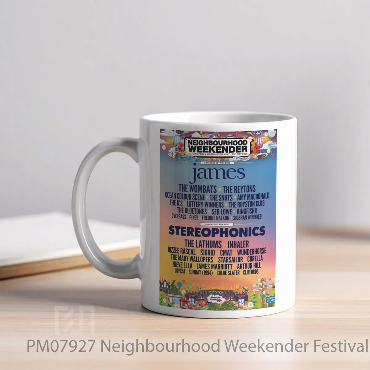 Mug Neighbourhood Weekender Festival 2025 Line Up MPM07927 - All-side / Desain