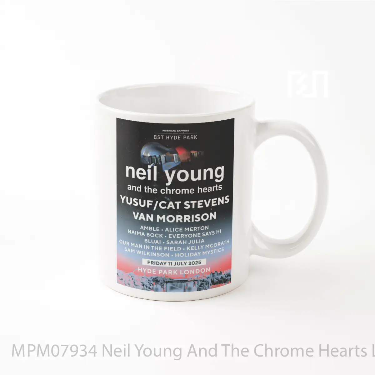 Mug Neil Young And The Chrome Hearts Love Earth Tour London MPM07934