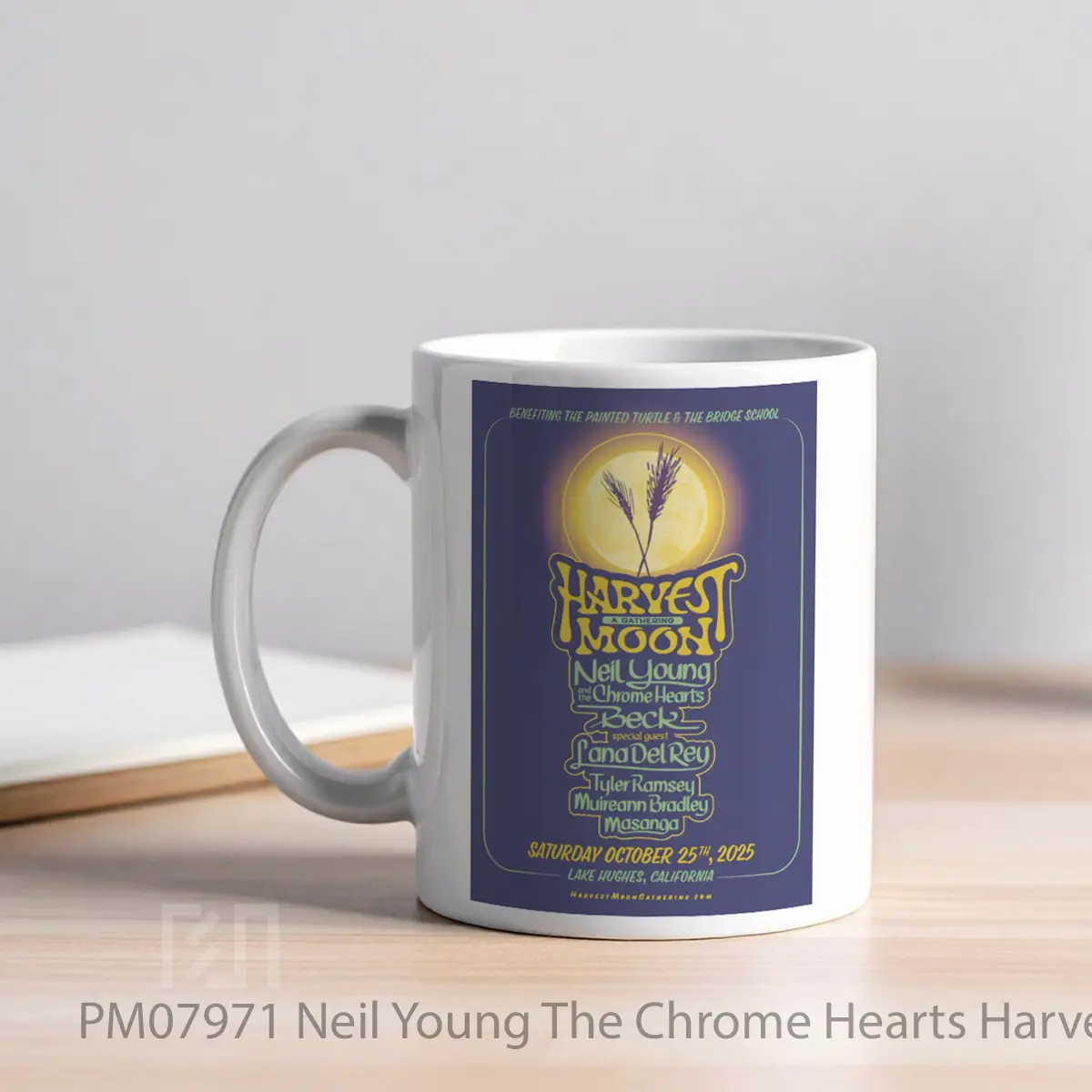 Mug Neil Young The Chrome Hearts Harvest Moon Festival 2025 Tour MPM07971 - All-side / Desain