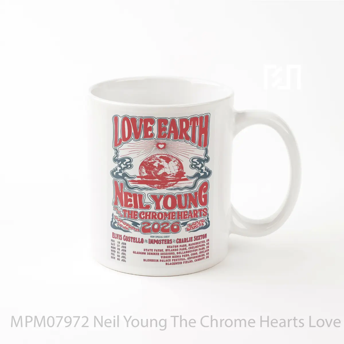 Mug Neil Young The Chrome Hearts Love Earth 2025 Uk Tour 1 MPM07972