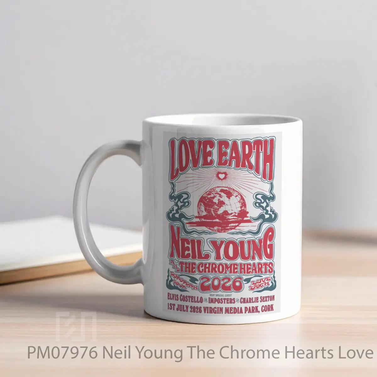Mug Neil Young The Chrome Hearts Love Earth Uk Tour 2025 MPM07976 - All-side / Desain