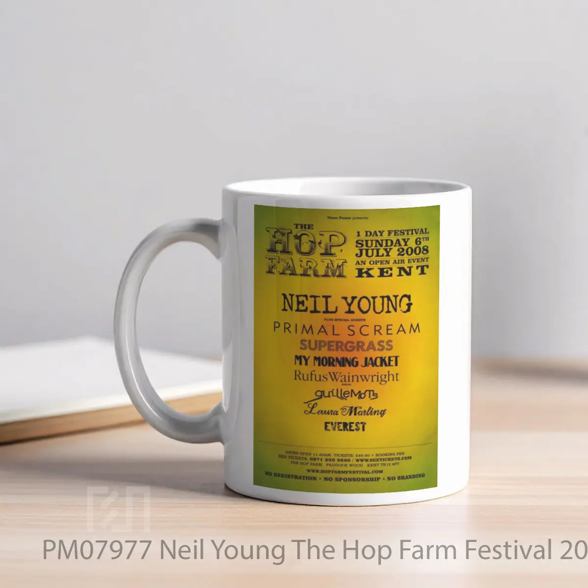 Mug Neil Young The Hop Farm Festival 2008 Print MPM07977 - All-side / Desain