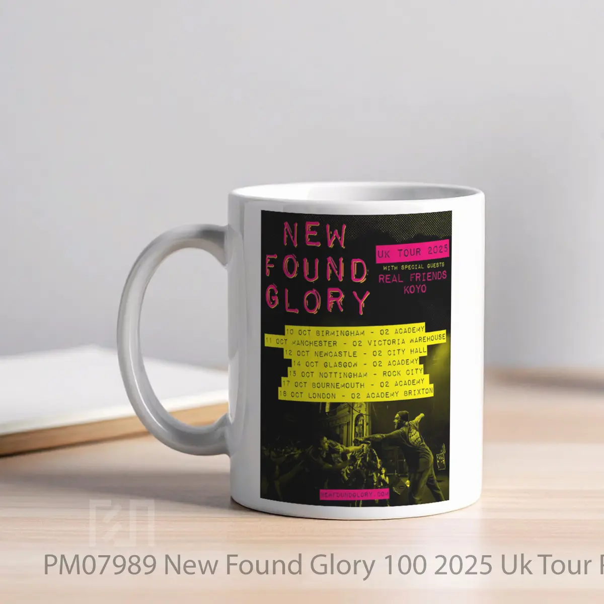 Mug New Found Glory 100 2025 Uk Tour MPM07989 - All-side / Desain