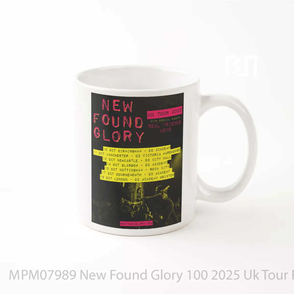 Mug New Found Glory 100 2025 Uk Tour MPM07989