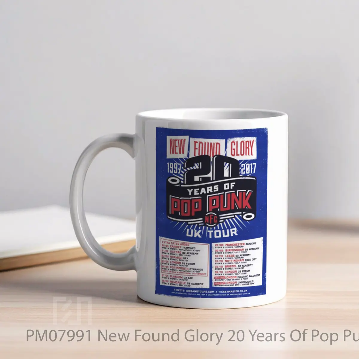 Mug New Found Glory 20 Years Of Pop Punk Uk Tour 2017 MPM07991 - All-side / Desain