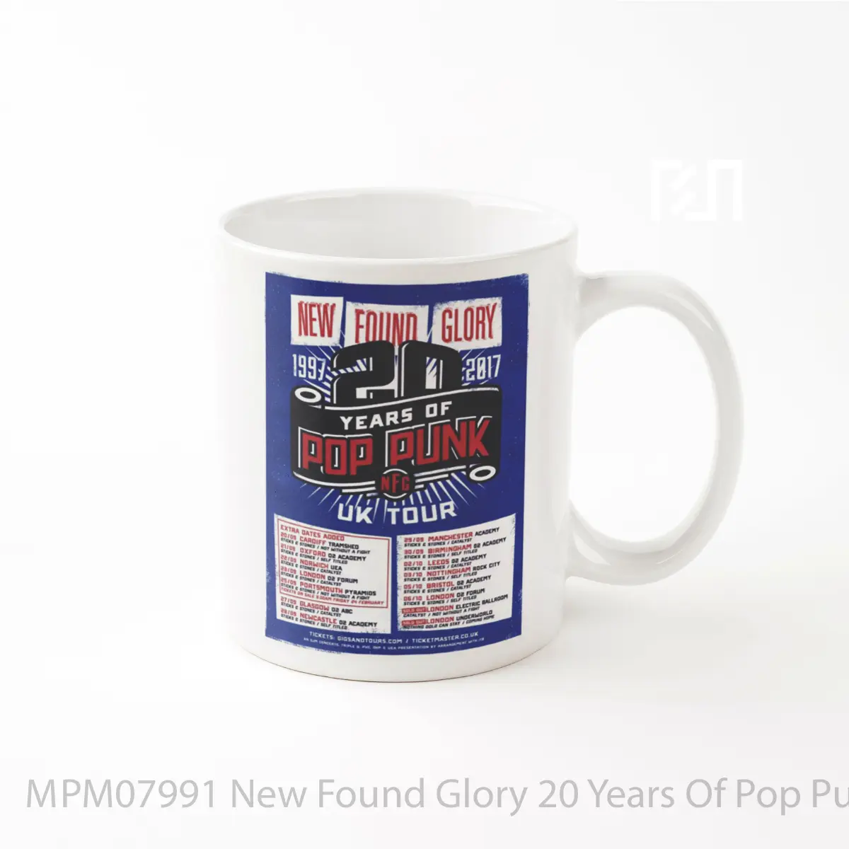 Mug New Found Glory 20 Years Of Pop Punk Uk Tour 2017 MPM07991