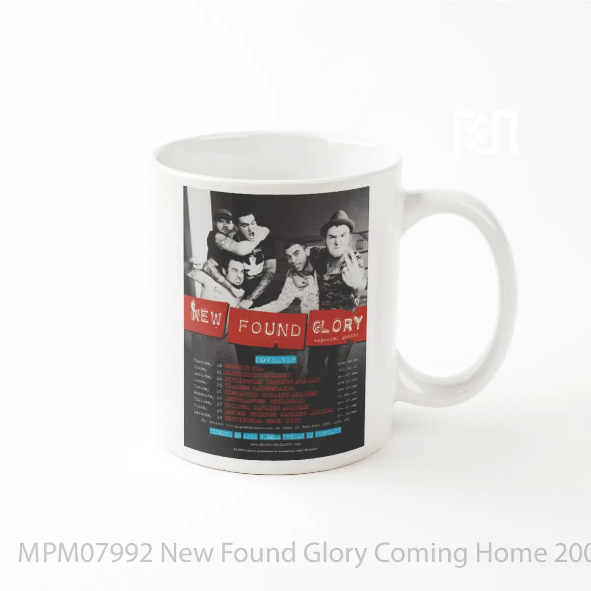Mug New Found Glory Coming Home 2008 Uk Tour Print MPM07992