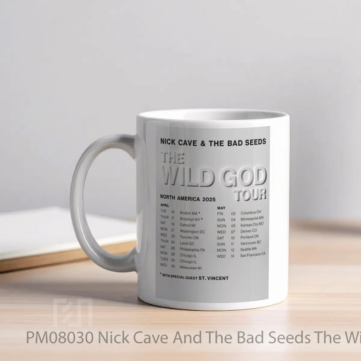 Mug Nick Cave And The Bad Seeds The Wild God North America Tour 2025 MPM08030 - All-side / Desain