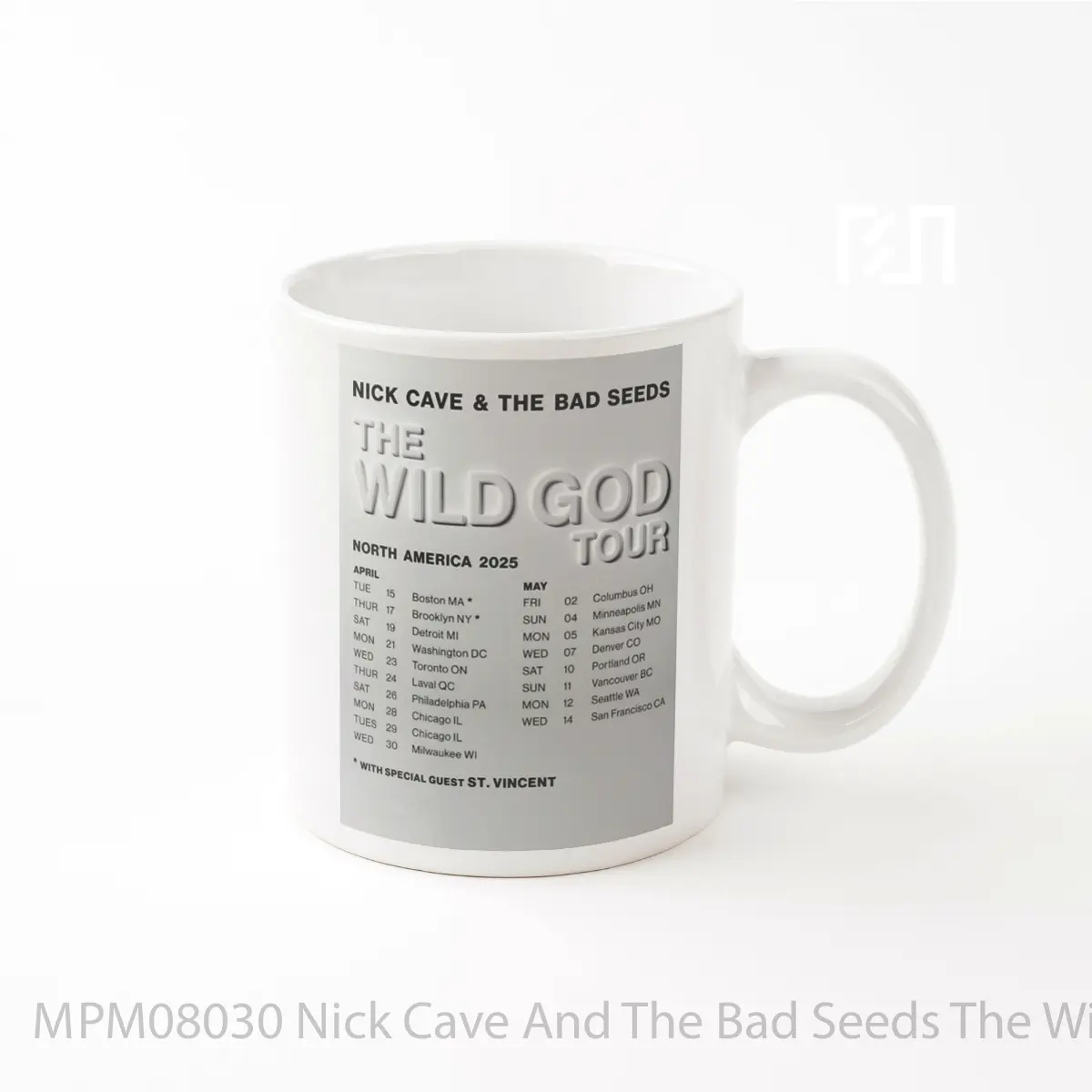 Mug Nick Cave And The Bad Seeds The Wild God North America Tour 2025 MPM08030