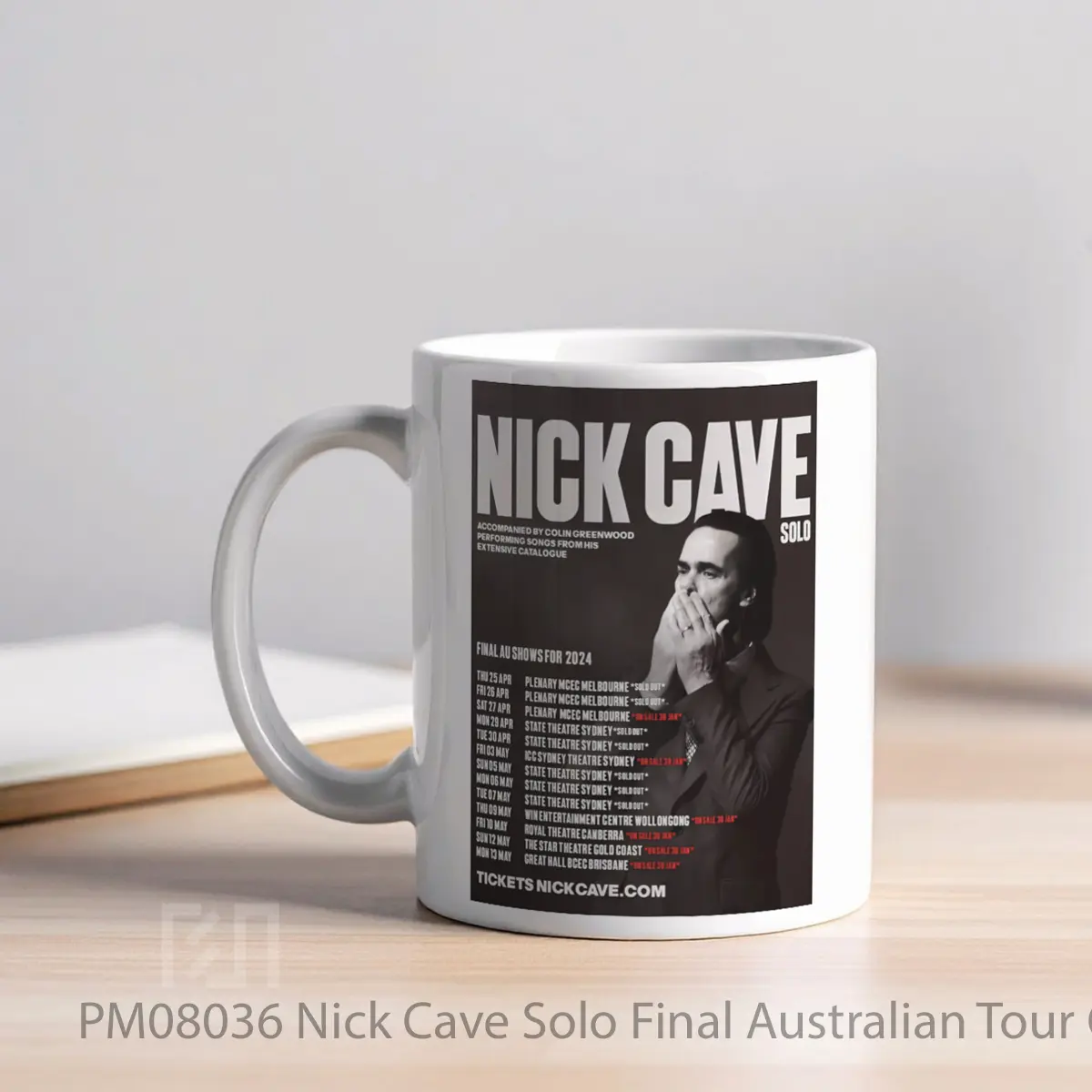 Mug Nick Cave Solo Final Australian Tour Of 2024 Apr MPM08036 - All-side / Desain