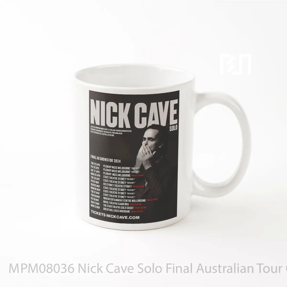 Mug Nick Cave Solo Final Australian Tour Of 2024 Apr MPM08036