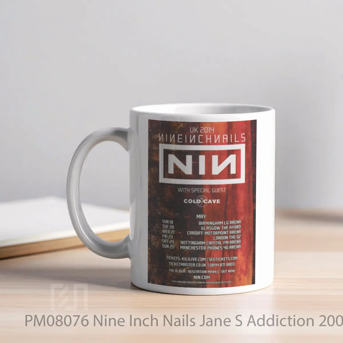 Mug Nine Inch Nails Jane S Addiction 2009 Uk Tour Print MPM08076 - All-side / Desain
