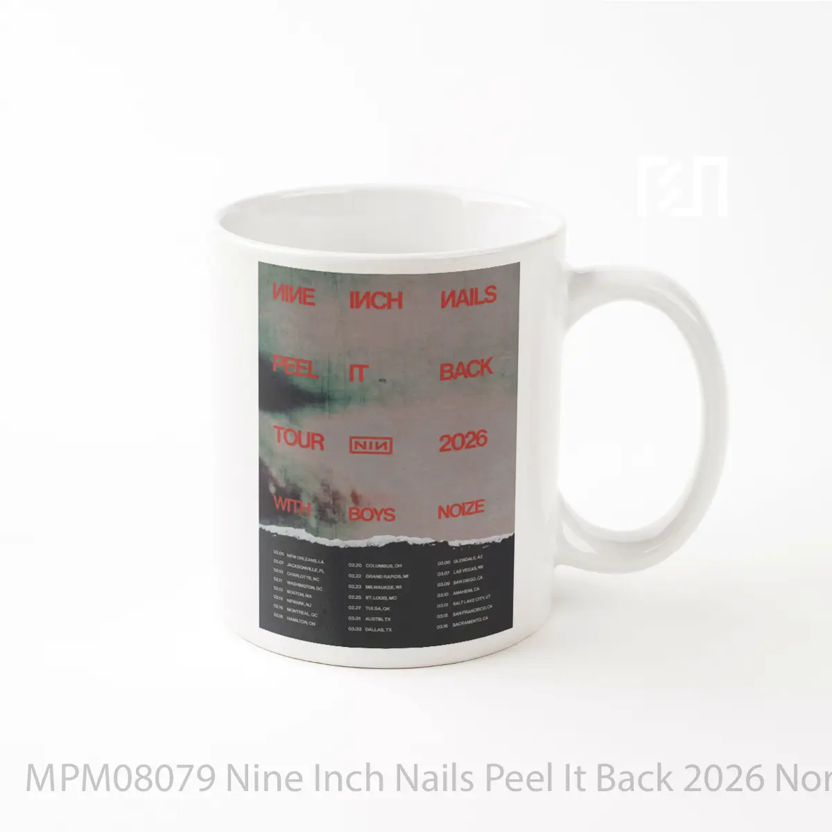 Mug Nine Inch Nails Peel It Back 2026 North America Arena Tour MPM08079