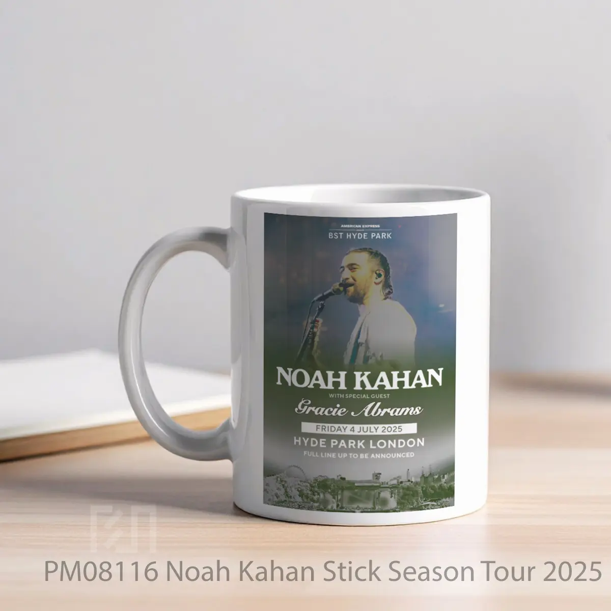 Mug Noah Kahan Stick Season Tour 2025 London Bst MPM08116 - All-side / Desain