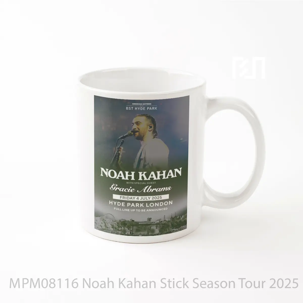 Mug Noah Kahan Stick Season Tour 2025 London Bst MPM08116
