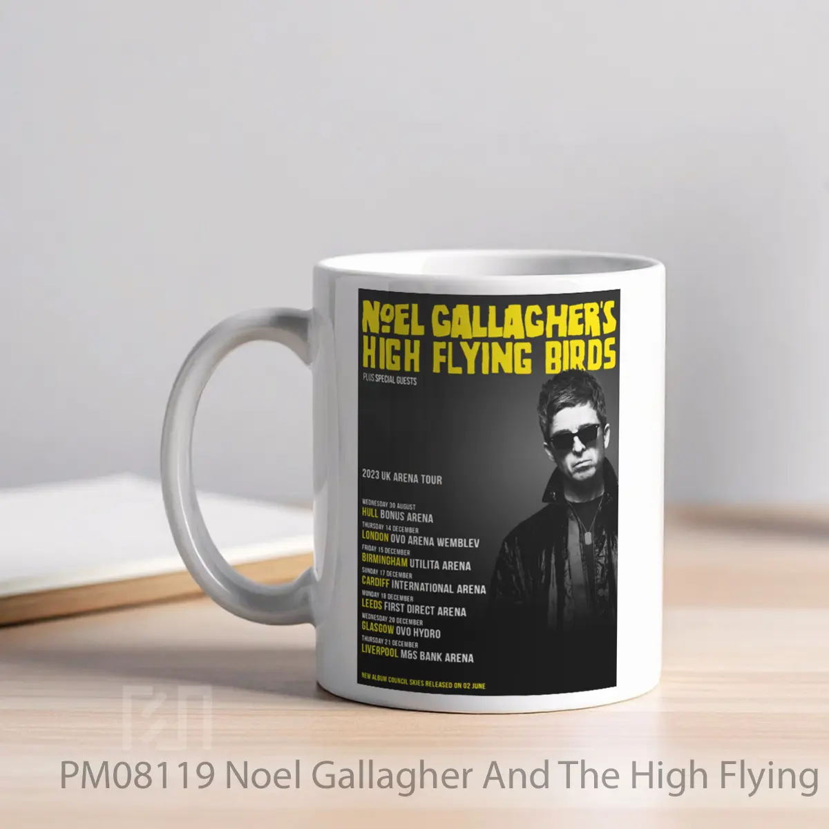 Mug Noel Gallagher And The High Flying Birds Council Skies Tour MPM08119 - All-side / Desain