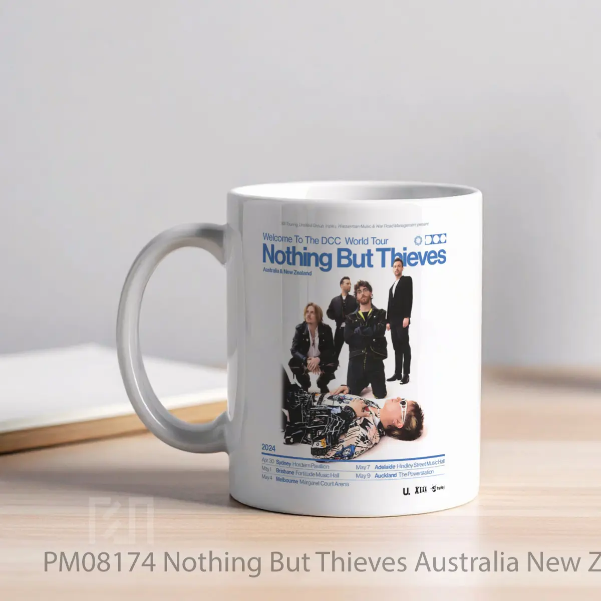Mug Nothing But Thieves Australia New Zealand 2024 Tou MPM08174 - All-side / Desain