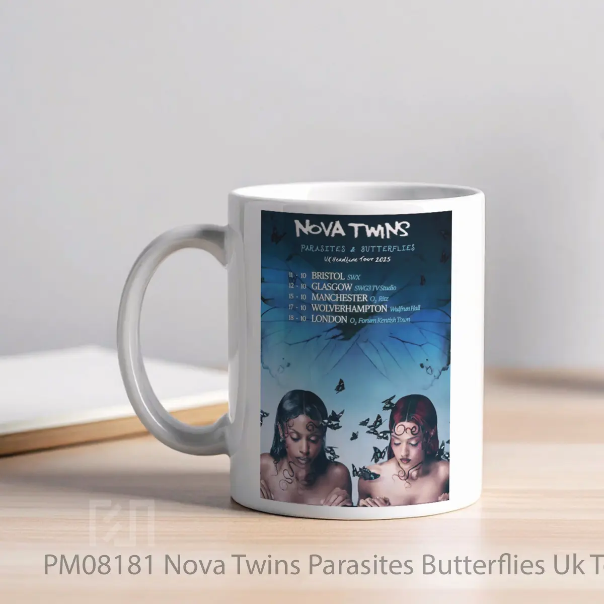 Mug Nova Twins Parasites Butterflies Uk Tour 2025 MPM08181 - All-side / Desain
