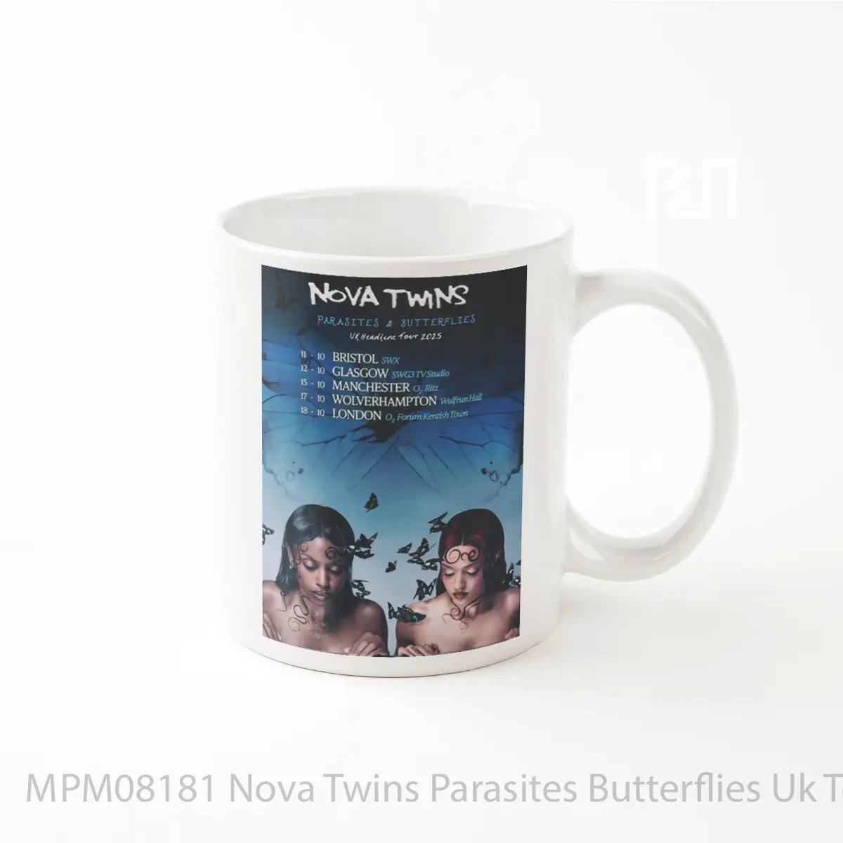 Mug Nova Twins Parasites Butterflies Uk Tour 2025 MPM08181