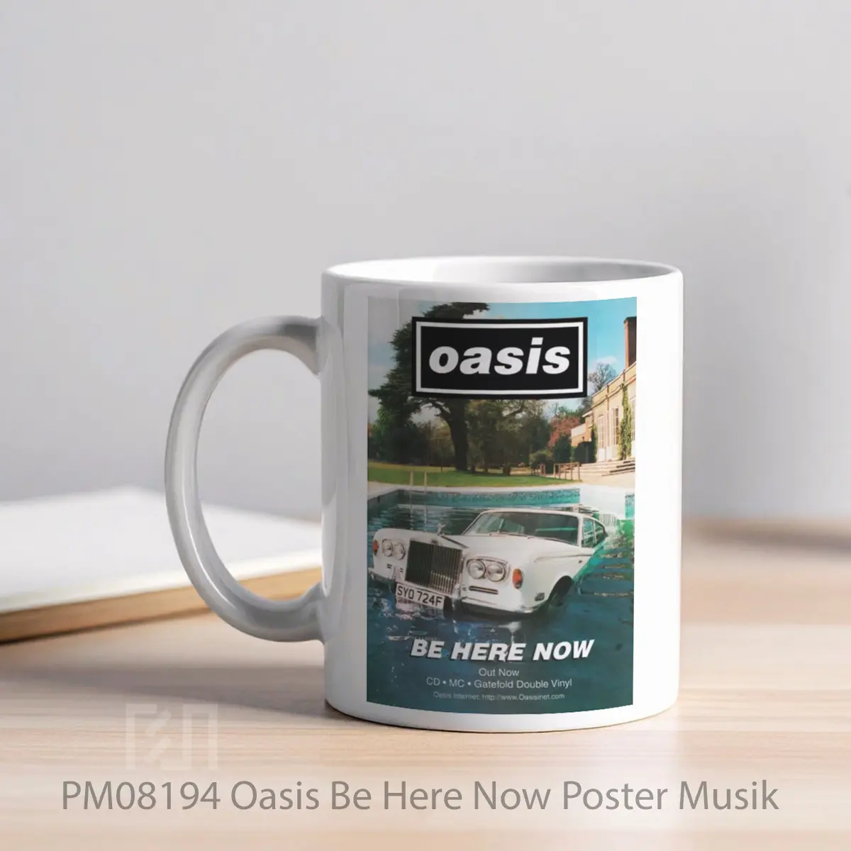 Mug Oasis Be Here Now MPM08194 - All-side / Desain