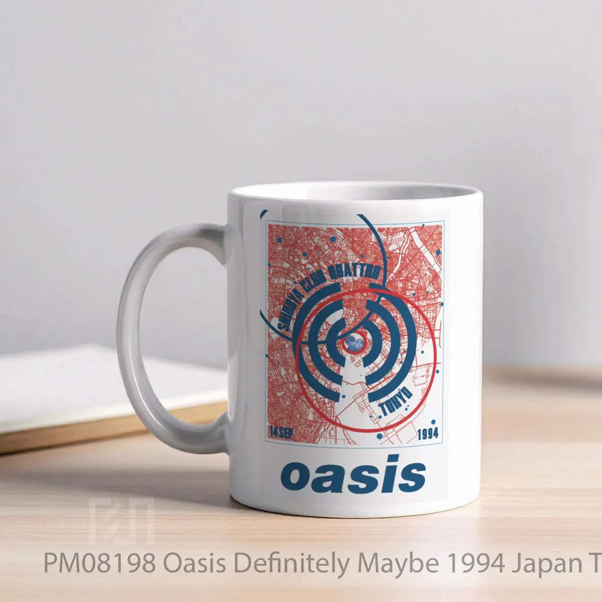 Mug Oasis Definitely Maybe 1994 Japan Tour Tokyo MPM08198 - All-side / Desain