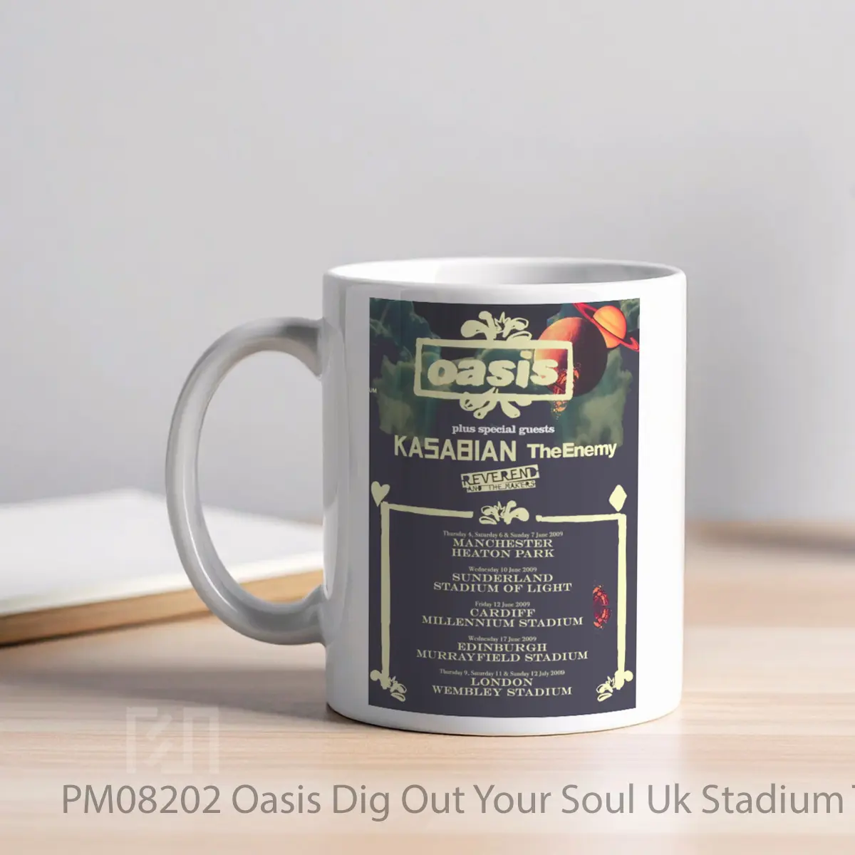Mug Oasis Dig Out Your Soul Uk Stadium Tour 2009 MPM08202 - All-side / Desain