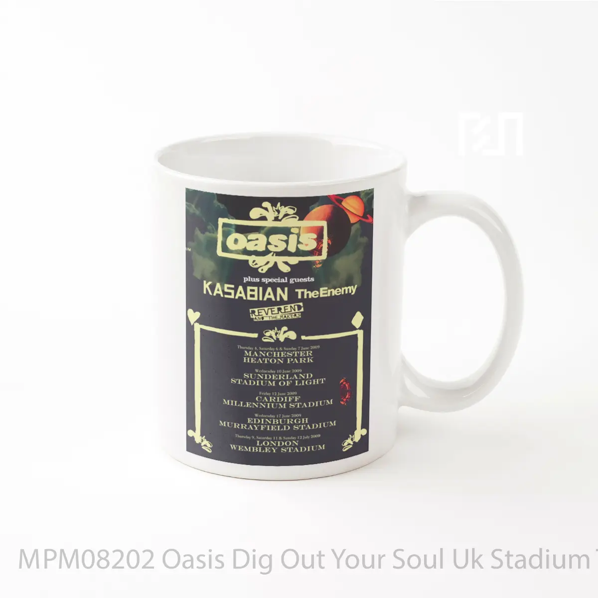 Mug Oasis Dig Out Your Soul Uk Stadium Tour 2009 MPM08202