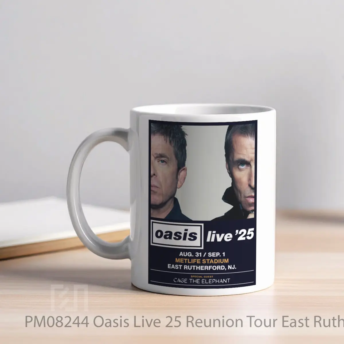 Mug Oasis Live 25 Reunion Tour East Rutherford Metlife Stadium MPM08244 - All-side / Desain