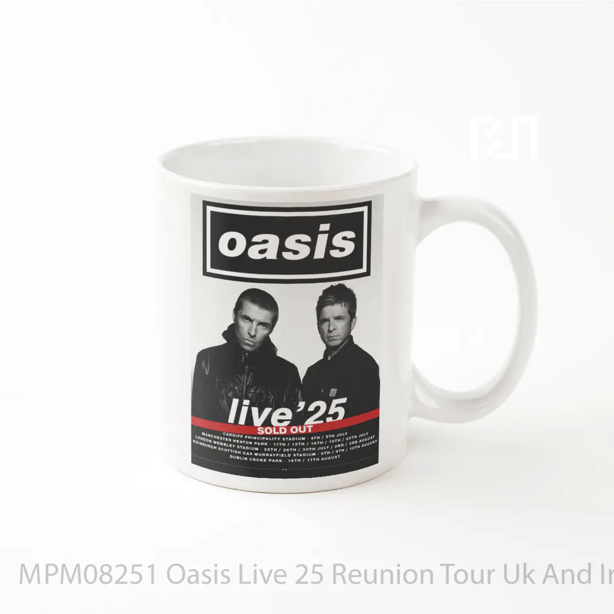 Mug Oasis Live 25 Reunion Tour Uk And Ireland 2025 Sold Out MPM08251