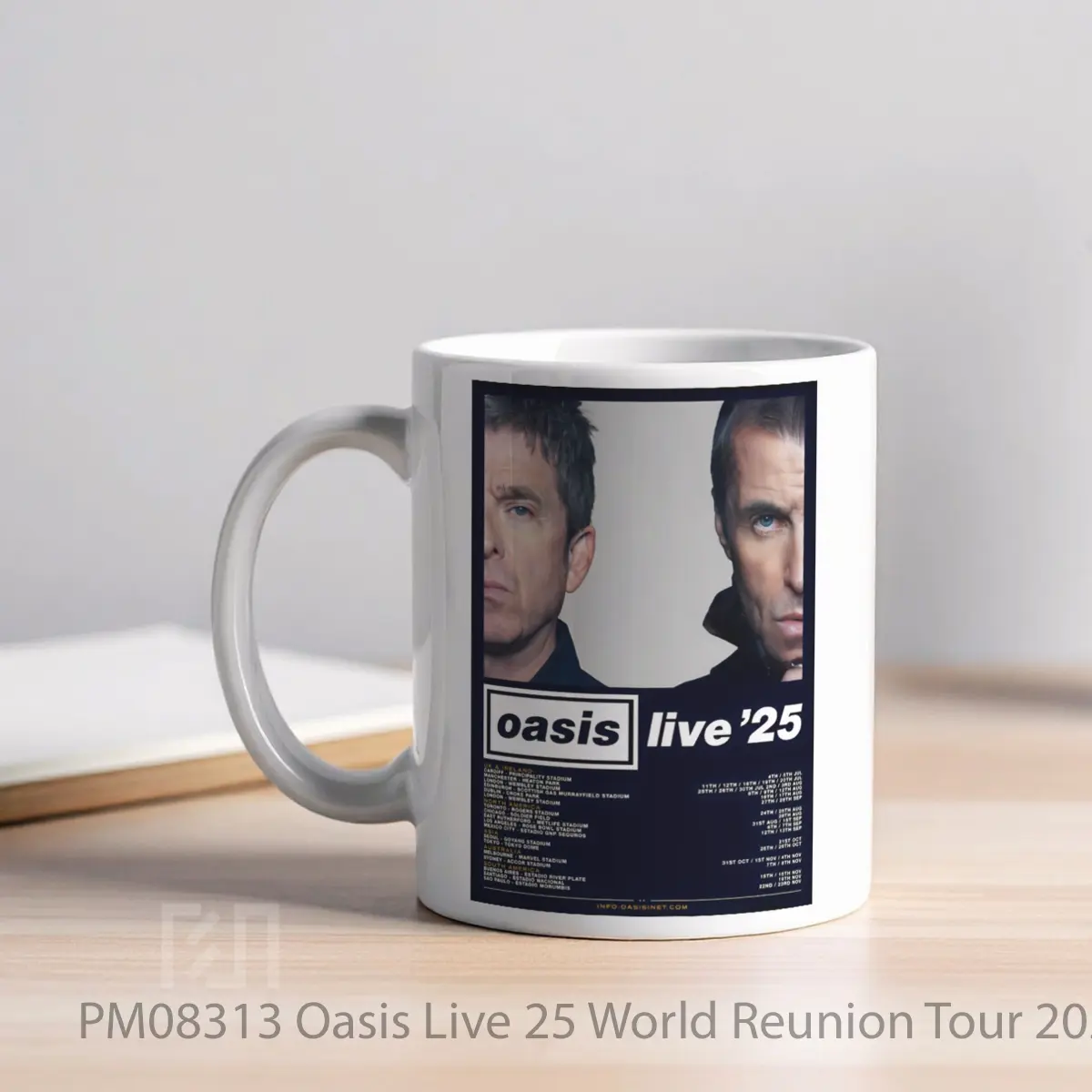 Mug Oasis Live 25 World Reunion Tour 2025 MPM08313 - All-side / Desain