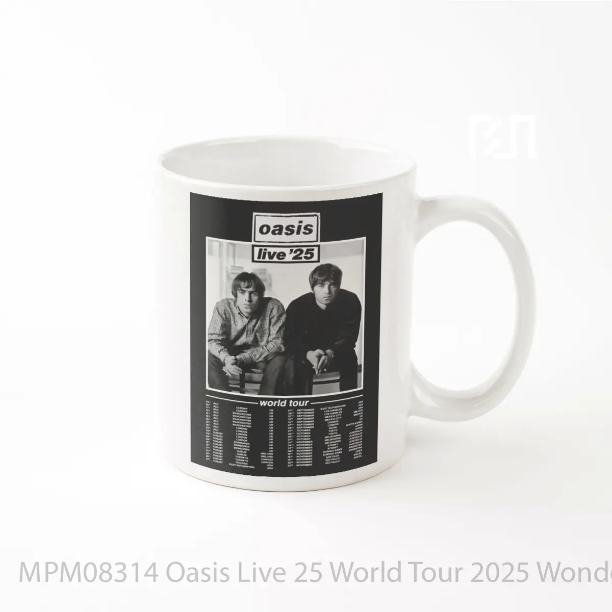 Mug Oasis Live 25 World Tour 2025 Wonderwall MPM08314