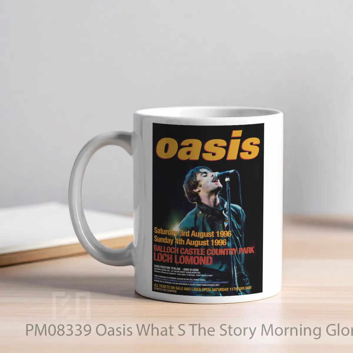 Mug Oasis What S The Story Morning Glory Tour Loch Lomond MPM08339 - All-side / Desain
