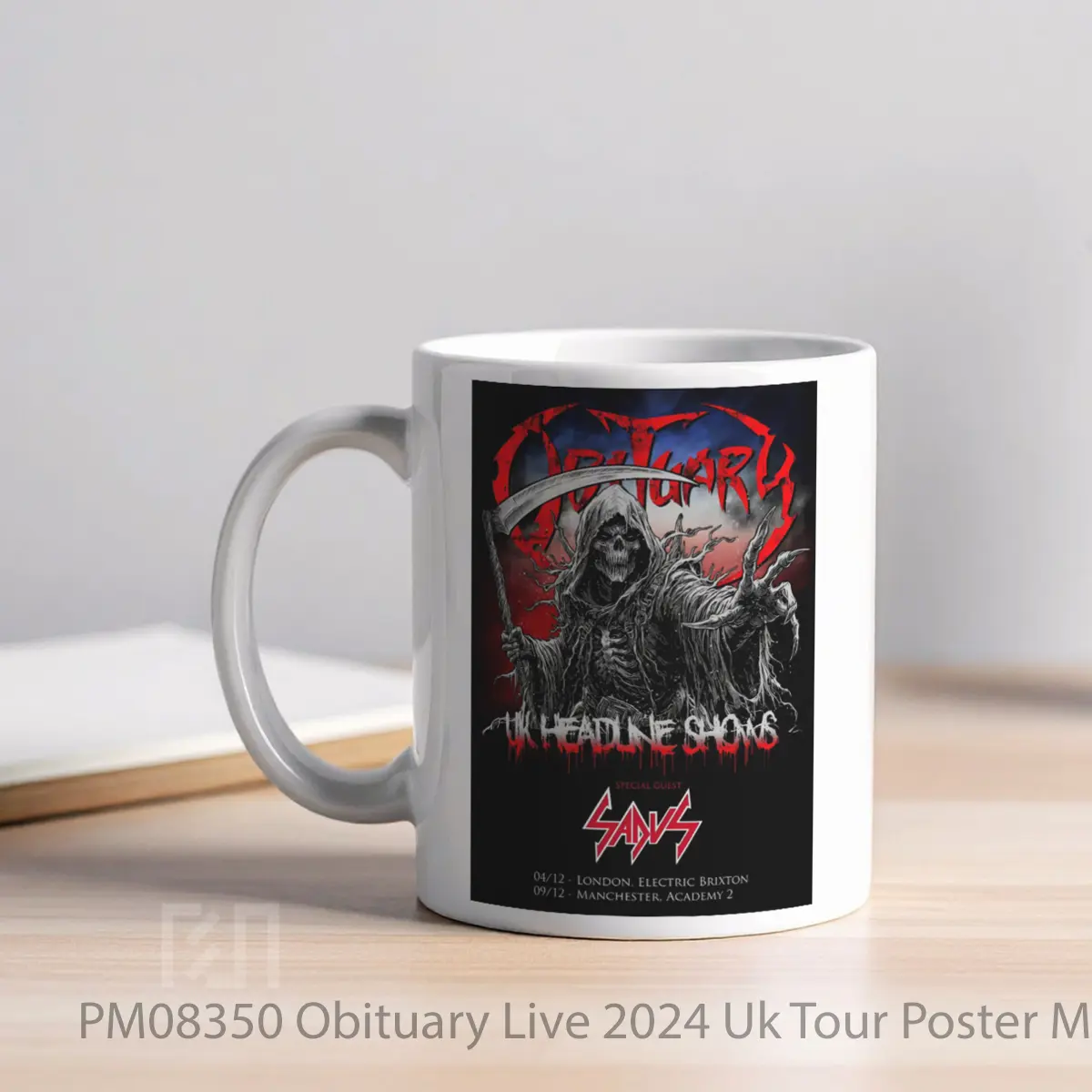 Mug Obituary Live 2024 Uk Tour MPM08350 - All-side / Desain