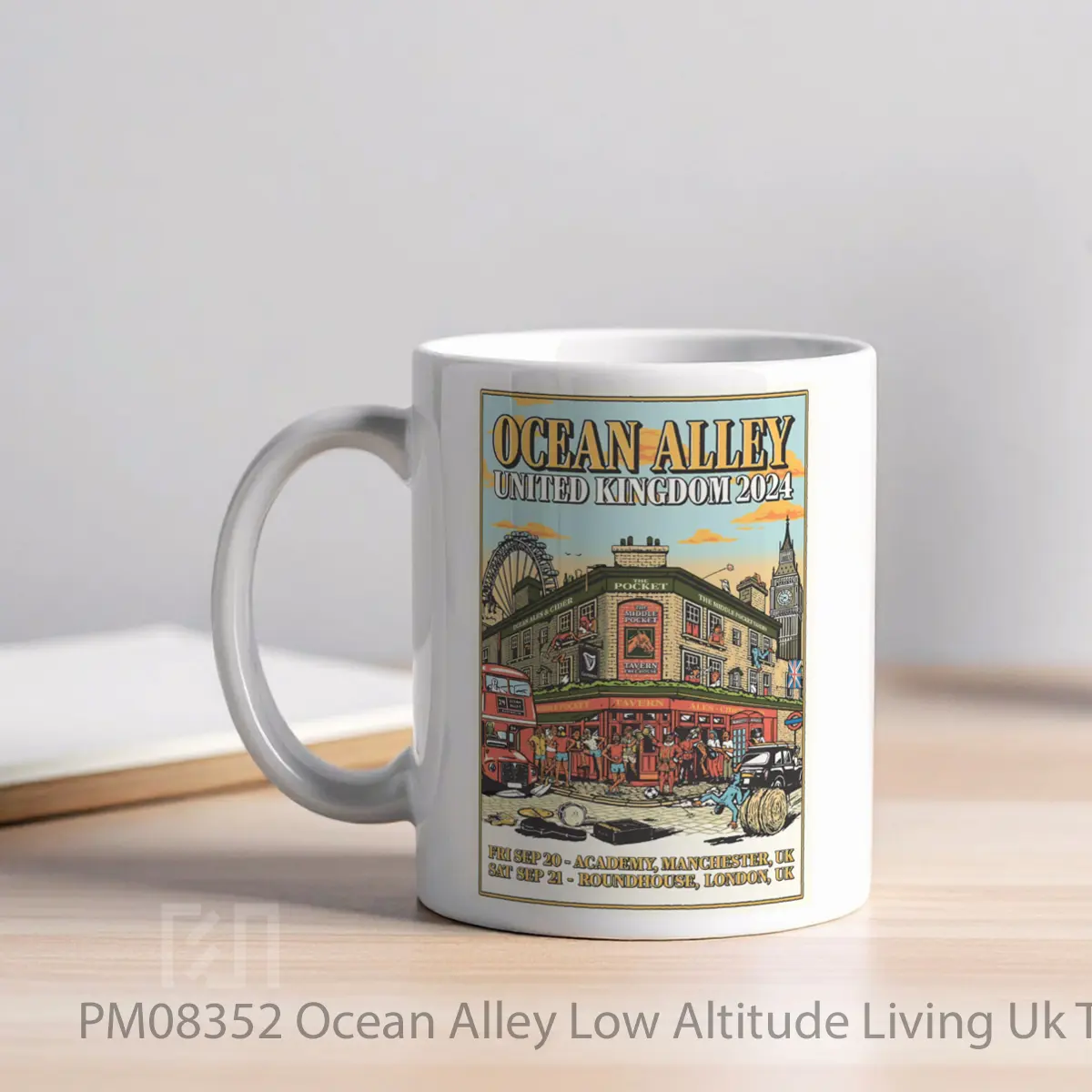 Mug Ocean Alley Low Altitude Living Uk Tour 2024 MPM08352 - All-side / Desain