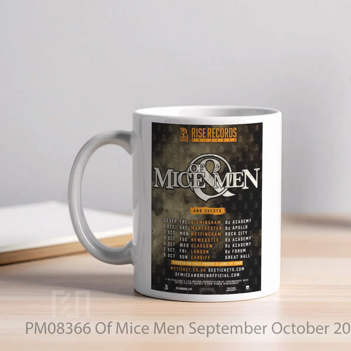 Mug Of Mice Men September October 2016 Uk Tour Poste MPM08366 - All-side / Desain