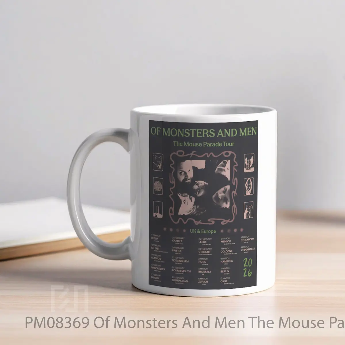 Mug Of Monsters And Men The Mouse Parade 2026 Uk Europe Tour MPM08369 - All-side / Desain